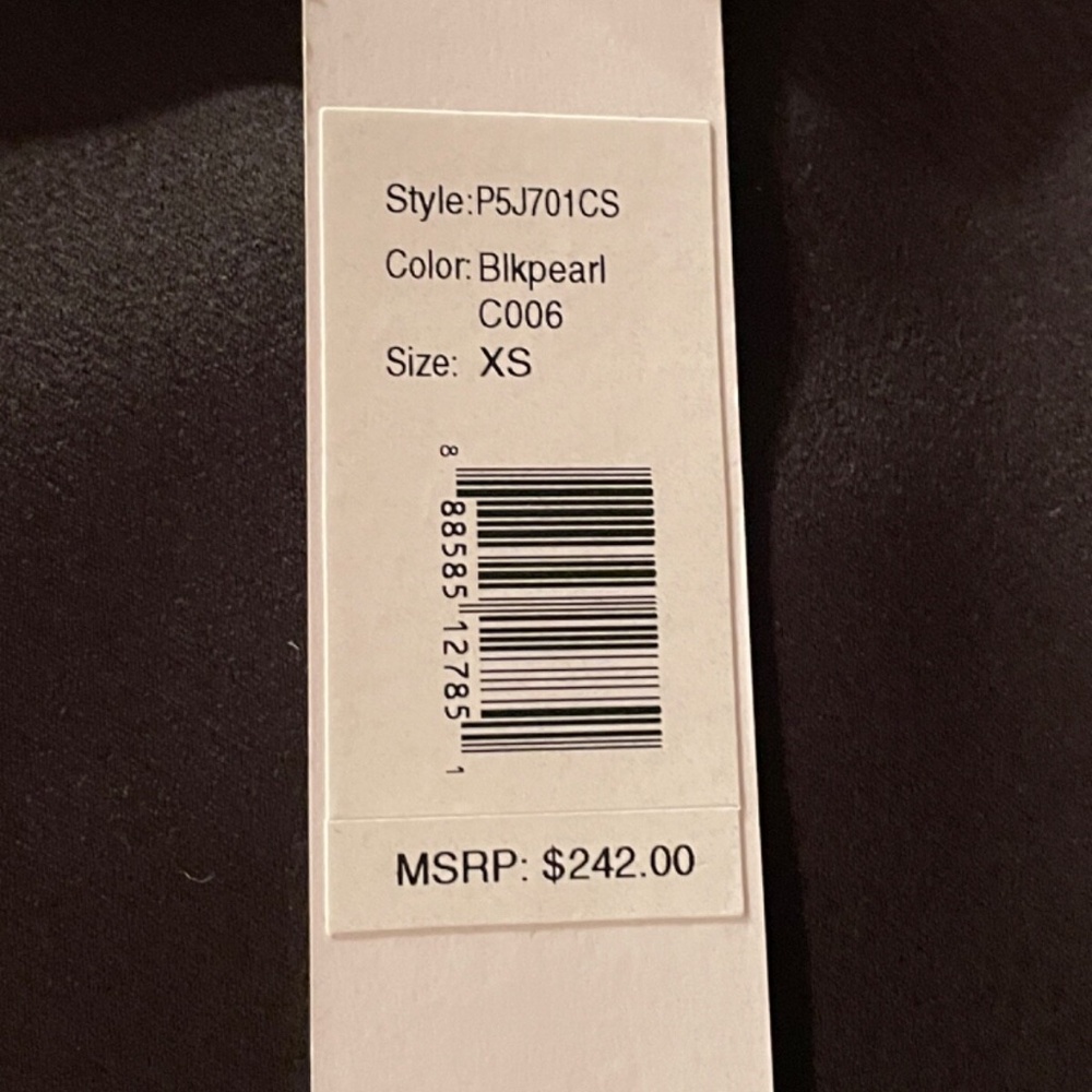 Parker Crosby Dress 100% Silk Sleeveless Black & White - Picture 4 of 5